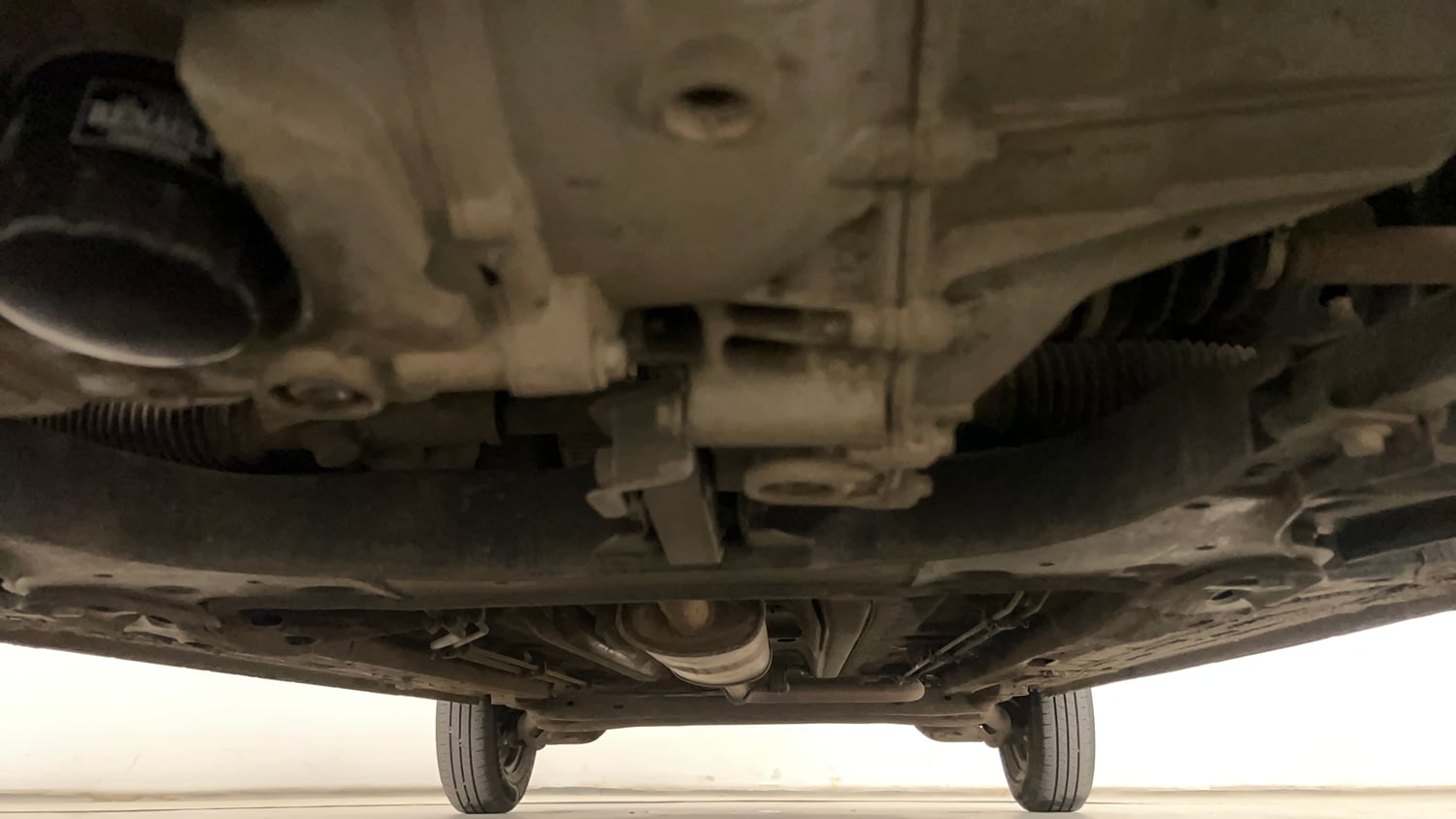 Used 2025 Renault Triber Evolution Petrol Manual extra FRONT LEFT UNDERBODY VIEW