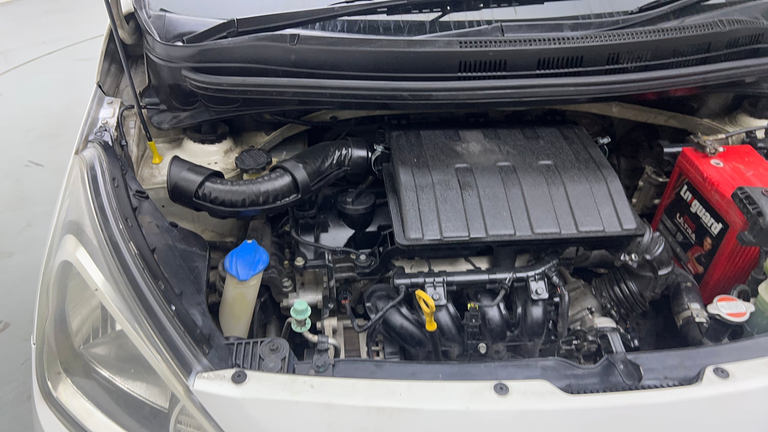Used 2016 Hyundai Xcent S 1.2 Petrol Manual engine ENGINE RIGHT SIDE VIEW
