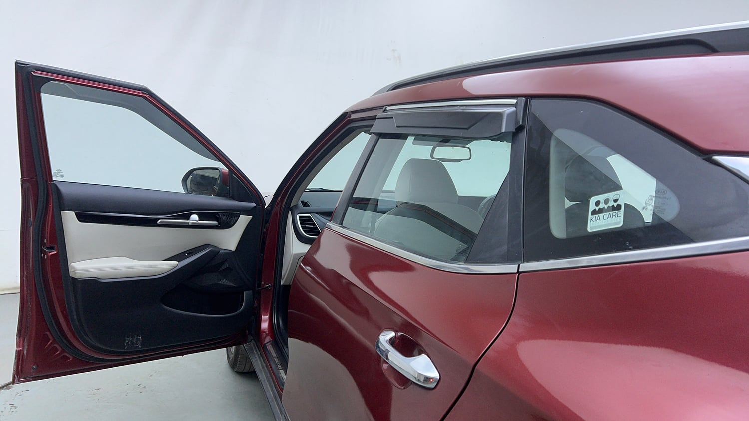 Used 2020 kia Seltos HTX IVT 1.5 Petrol Automatic interior LEFT FRONT DOOR OPEN VIEW