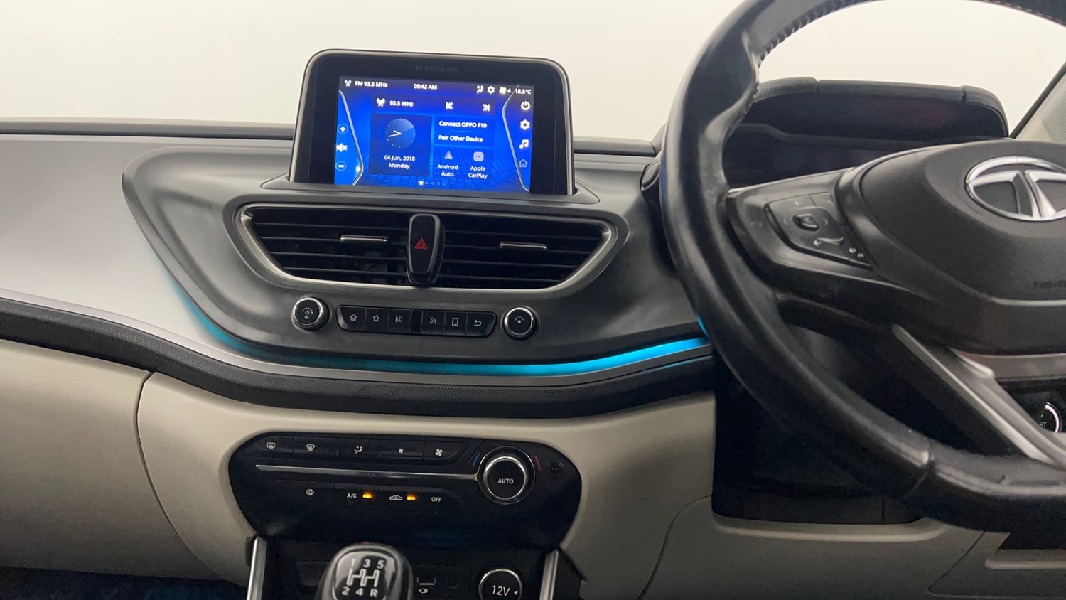 Used 2021 Tata Altroz XZ Plus i-Turbo Petrol Petrol Manual interior MUSIC SYSTEM & AC CONTROL VIEW