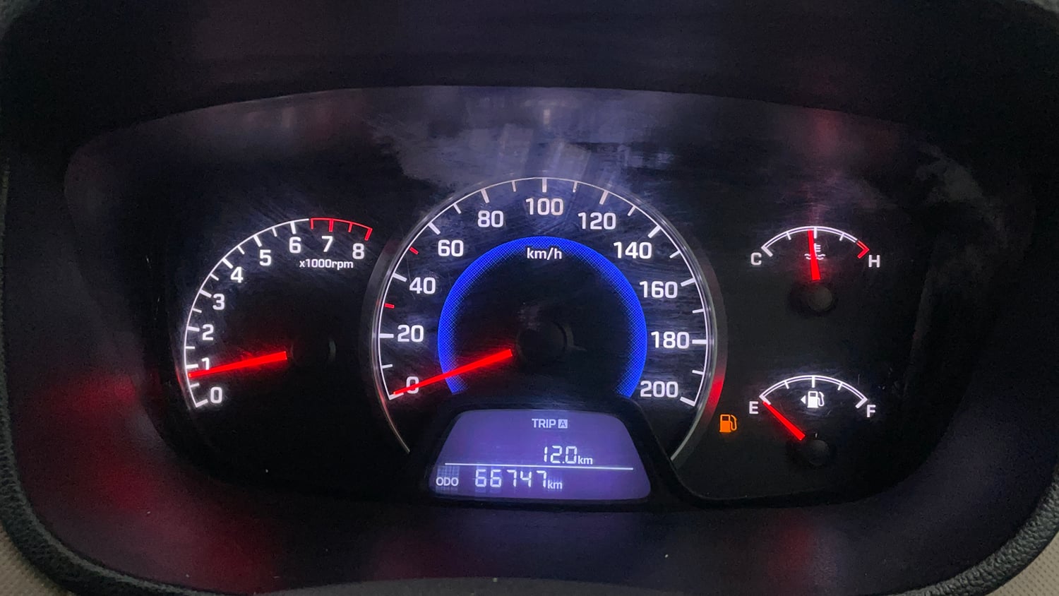 Used 2015 Hyundai Grand i10 Asta 1.2 Kappa VTVT Petrol Manual interior CLUSTERMETER VIEW