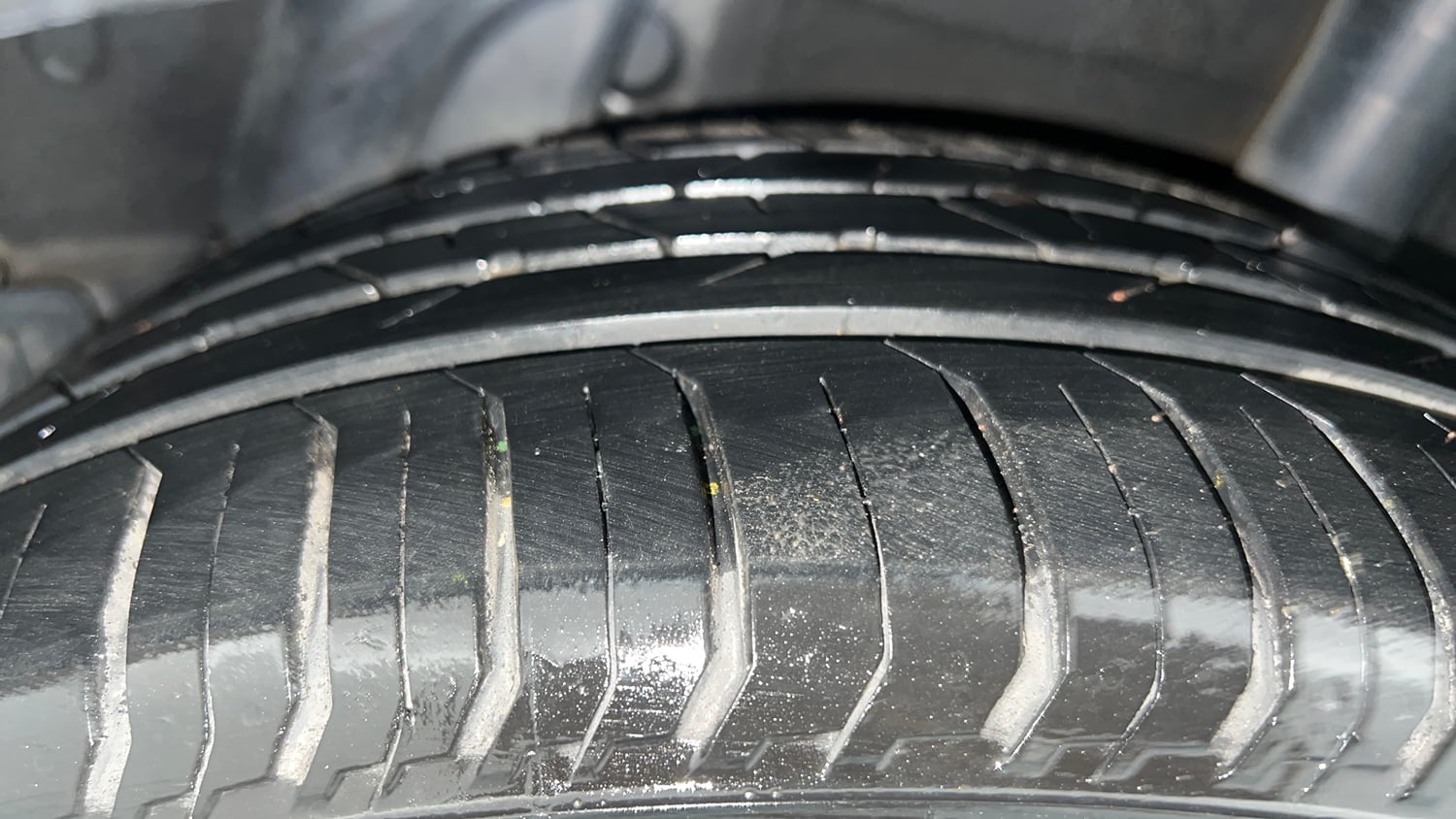 Used 2023 Hyundai Verna SX 1.5 Petrol MT Petrol Manual tyres LEFT REAR TYRE TREAD VIEW