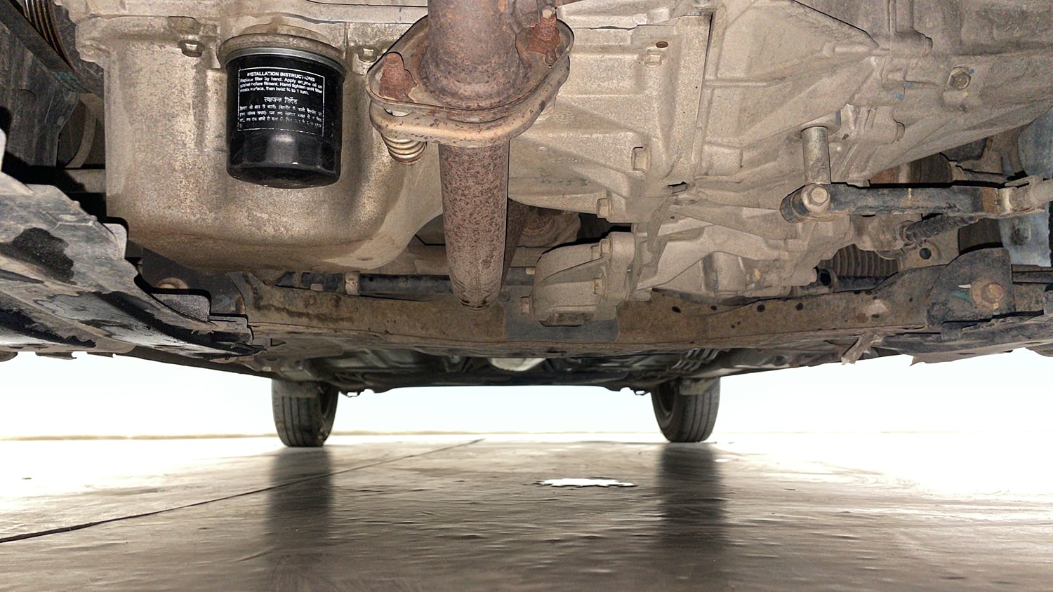 Used 2019 Maruti Suzuki Dzire VXi Petrol Manual extra FRONT LEFT UNDERBODY VIEW