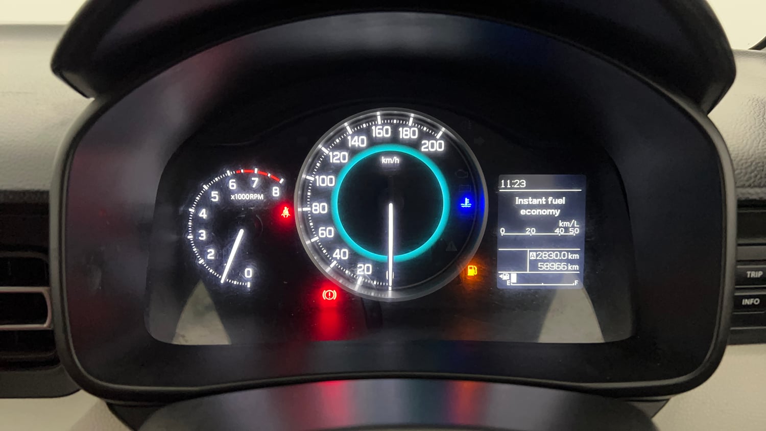 Used 2017 Maruti Suzuki Ignis Zeta 1.2 MT Petrol Manual interior CLUSTERMETER VIEW