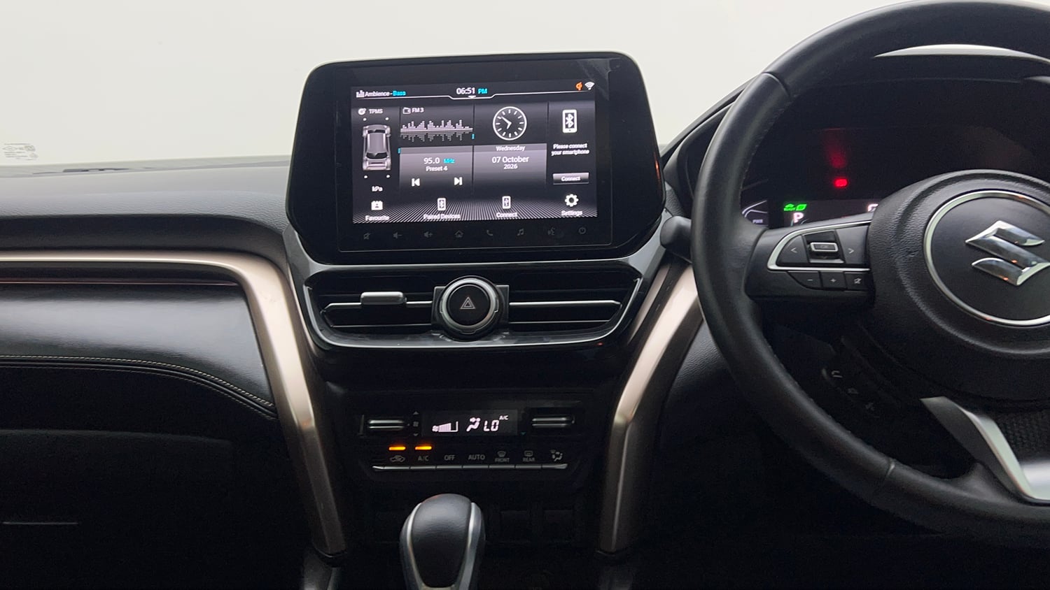 Used 2023 Maruti Suzuki Grand Vitara Alpha Plus Intelligent Hybrid eCVT Hybrid Automatic interior MUSIC SYSTEM & AC CONTROL VIEW