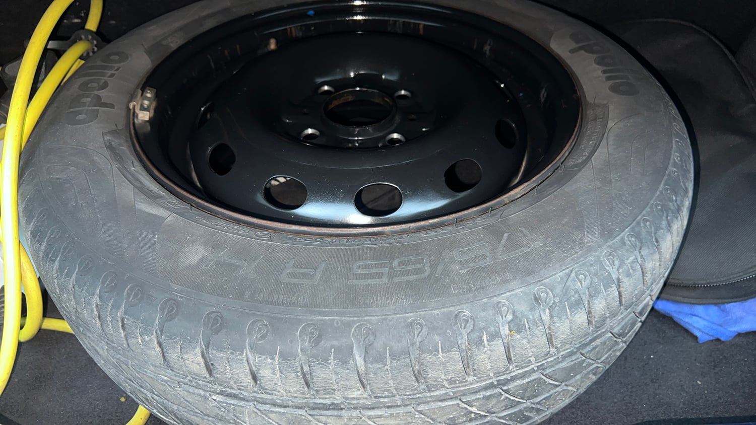 Used 2024 Tata Tiago EV XT Medium Range Electric Automatic tyres SPARE TYRE VIEW
