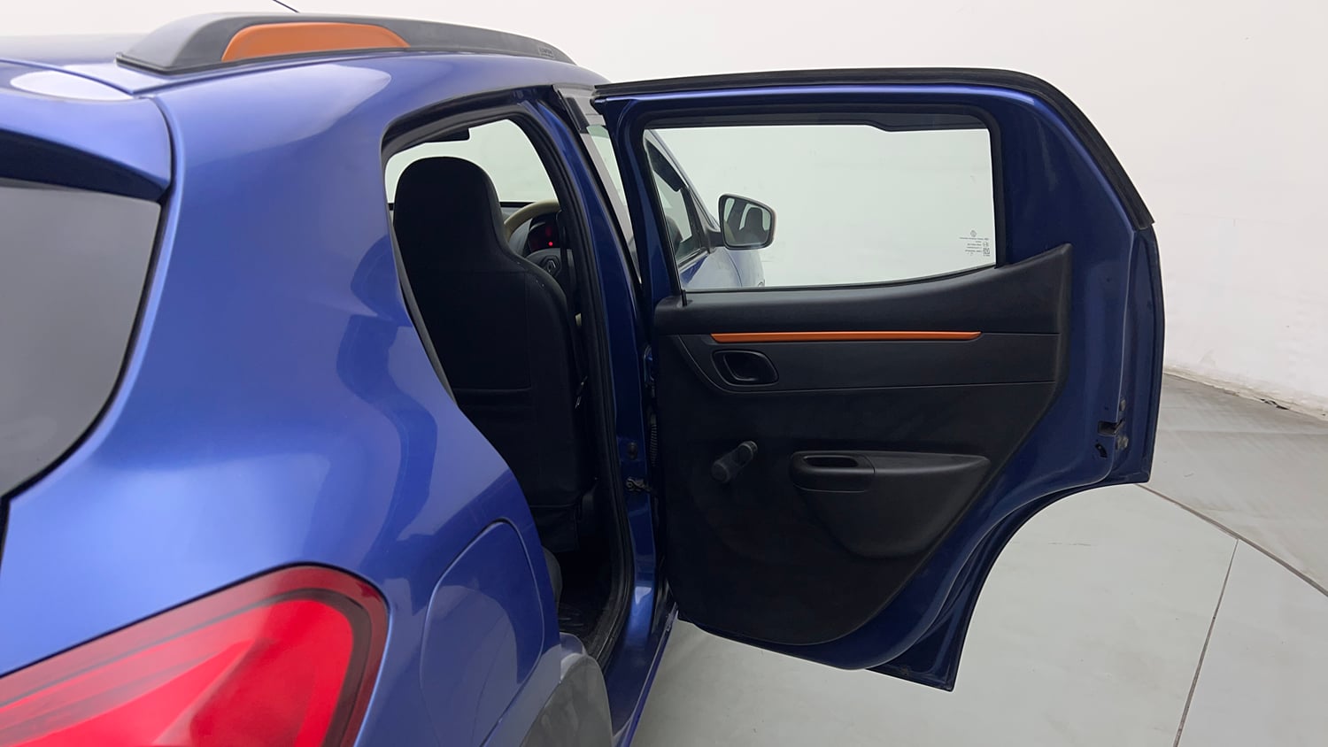 Used 2018 Renault Kwid CLIMBER 1.0 Petrol Manual interior RIGHT REAR DOOR OPEN VIEW