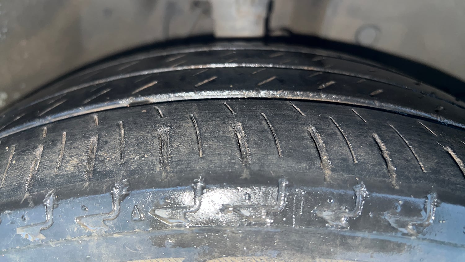 Used 2017 Honda City ZX CVT Petrol Petrol Automatic tyres RIGHT FRONT TYRE TREAD VIEW
