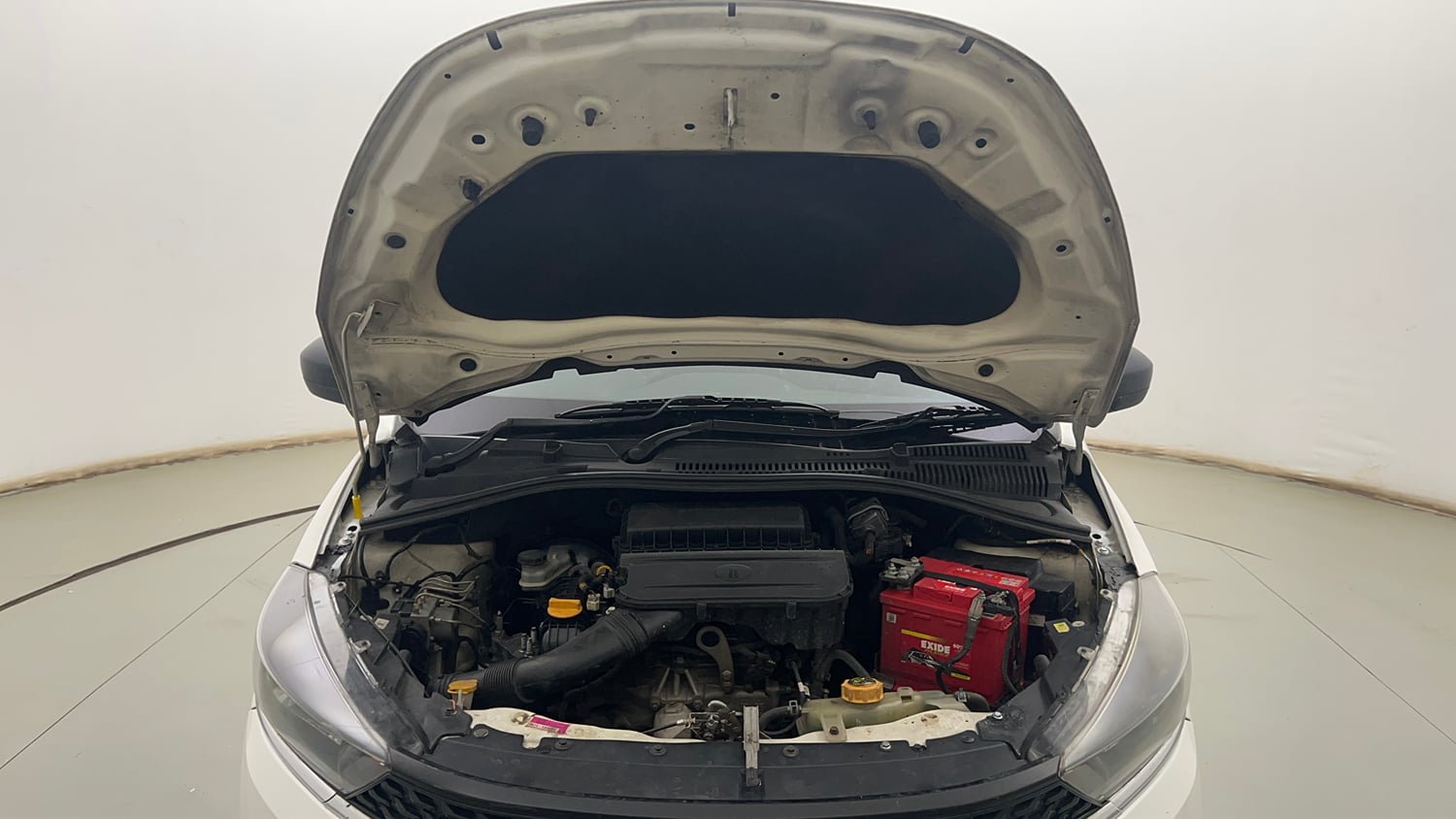 Used 2021 Tata Tiago XE Petrol Manual engine ENGINE & BONNET OPEN FRONT VIEW