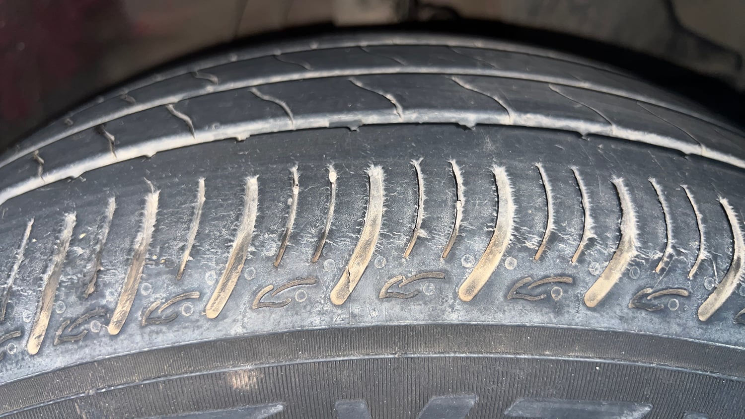 Used 2021 Honda City 4th Generation SV Petrol Petrol Manual tyres RIGHT FRONT TYRE TREAD VIEW