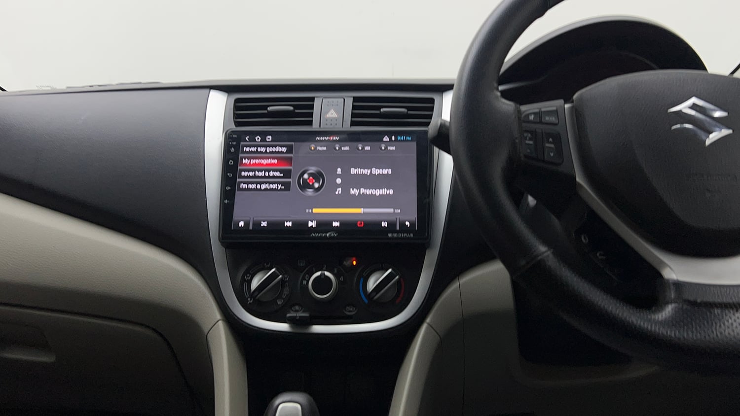 Used 2016 Maruti Suzuki Celerio ZXi AMT Petrol Automatic interior MUSIC SYSTEM & AC CONTROL VIEW