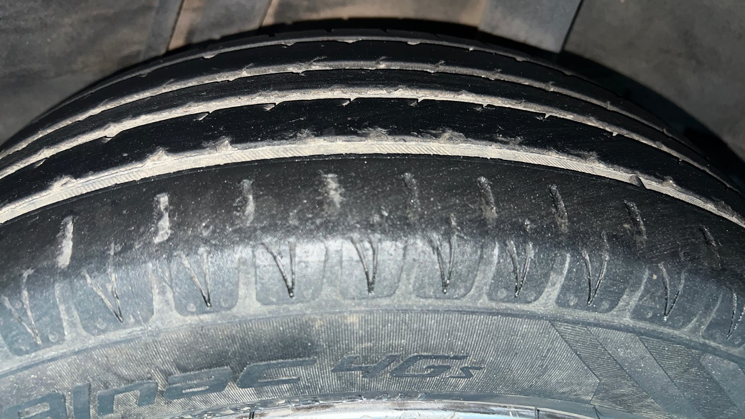 Used 2022 Honda Jazz ZX CVT Petrol Automatic tyres LEFT REAR TYRE TREAD VIEW