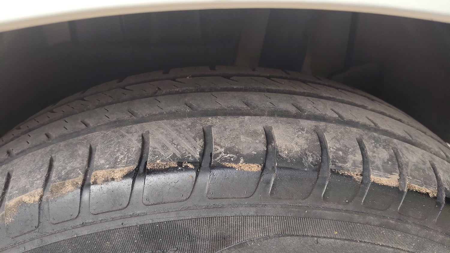 Used 2020 Maruti Suzuki Dzire VXi AMT Petrol Automatic tyres LEFT REAR TYRE TREAD VIEW
