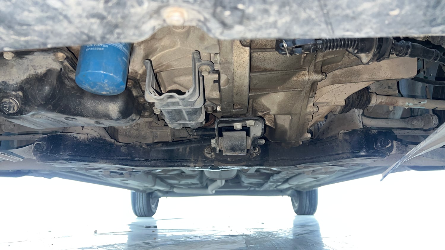 Used 2019 Hyundai Xcent SX Petrol Manual extra FRONT LEFT UNDERBODY VIEW