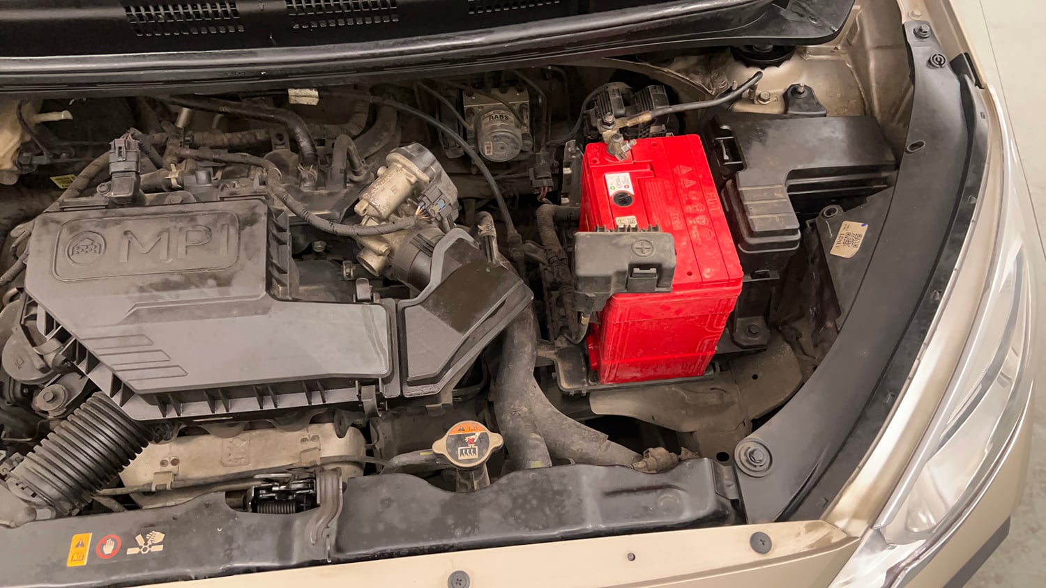 Used 2019 Hyundai Santro Sportz Petrol Manual engine ENGINE LEFT SIDE VIEW