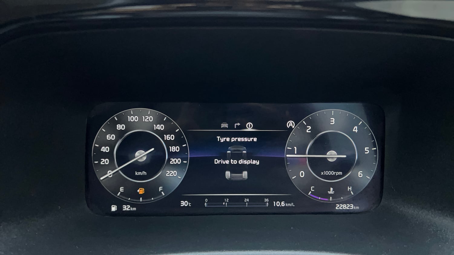 Used 2024 Kia Sonet HTX Plus 1.5 Diesel MT Diesel Manual interior CLUSTERMETER VIEW