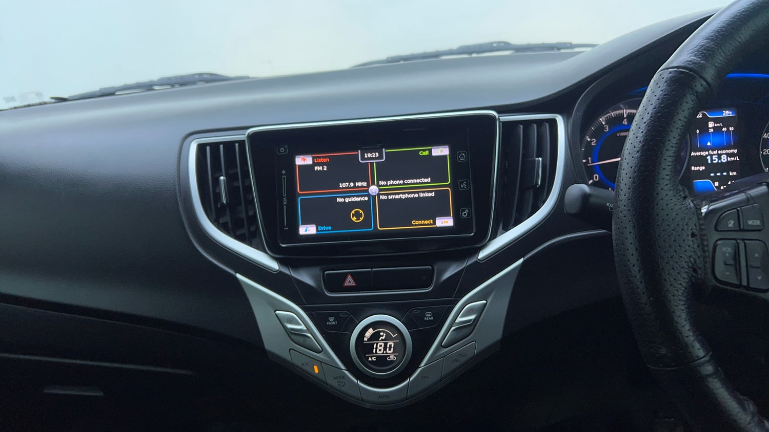 Used 2016 Maruti Suzuki Baleno Alpha 1.2 Petrol Manual top_features Integrated (in-dash) music system