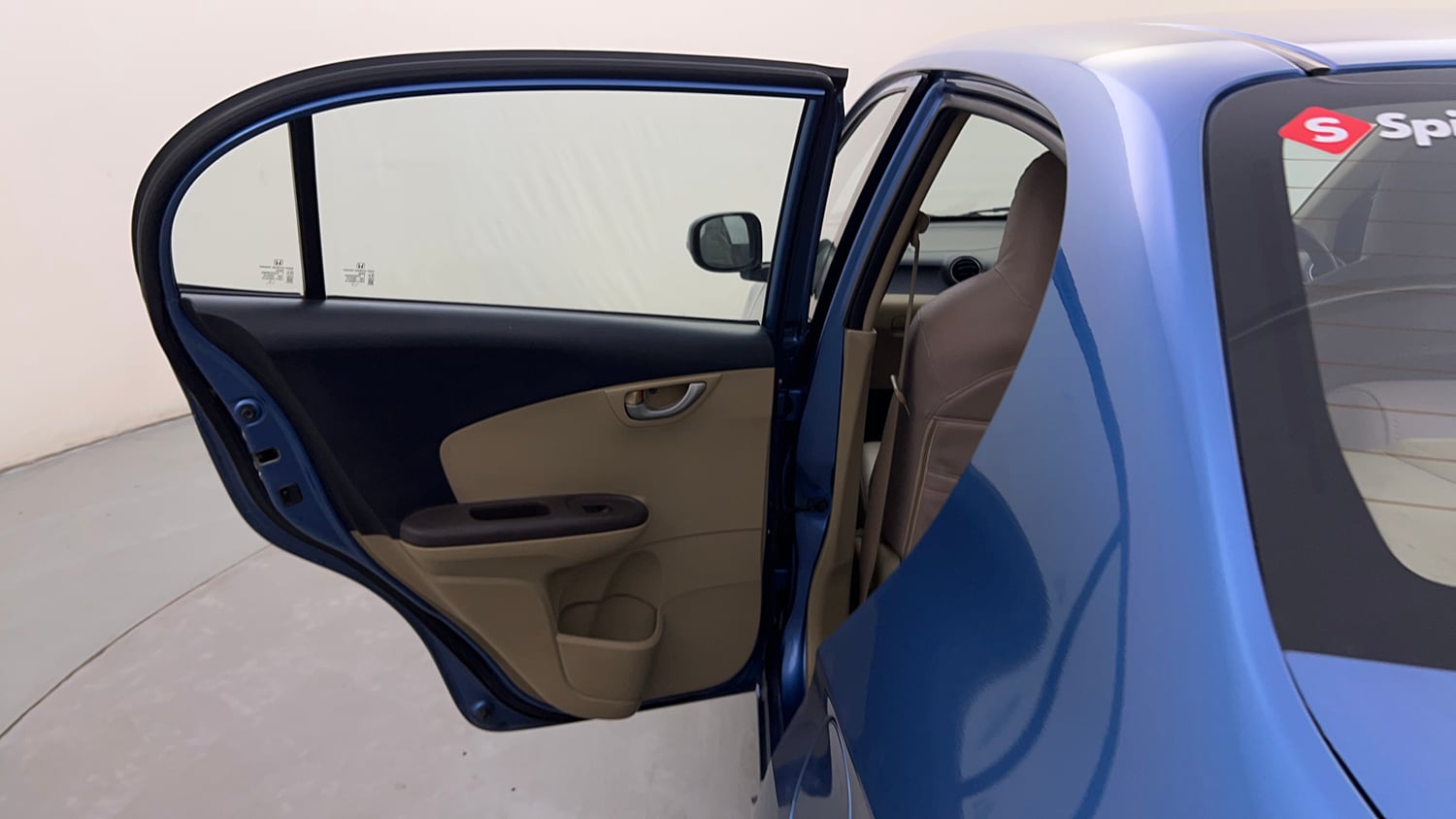 Used 2013 Honda Amaze 1.2 VX AT i-VTEC Petrol Automatic interior LEFT REAR DOOR OPEN VIEW