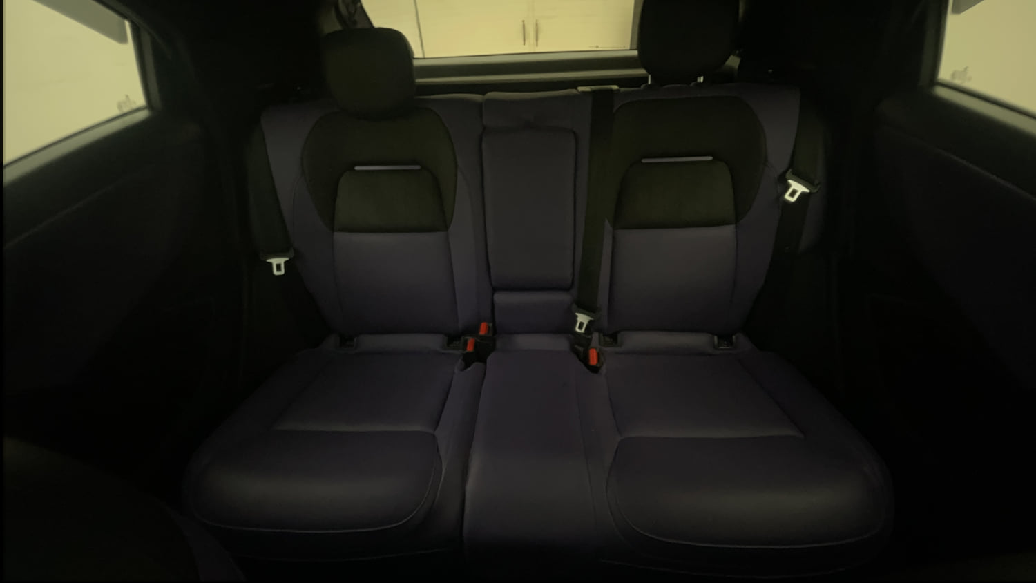 Used 2023 Tata Nexon Fearless Plus S Purple 1.2 Revotron Petrol 7DCA Dual Tone Petrol Automatic interior REAR SEAT CONDITION VIEW