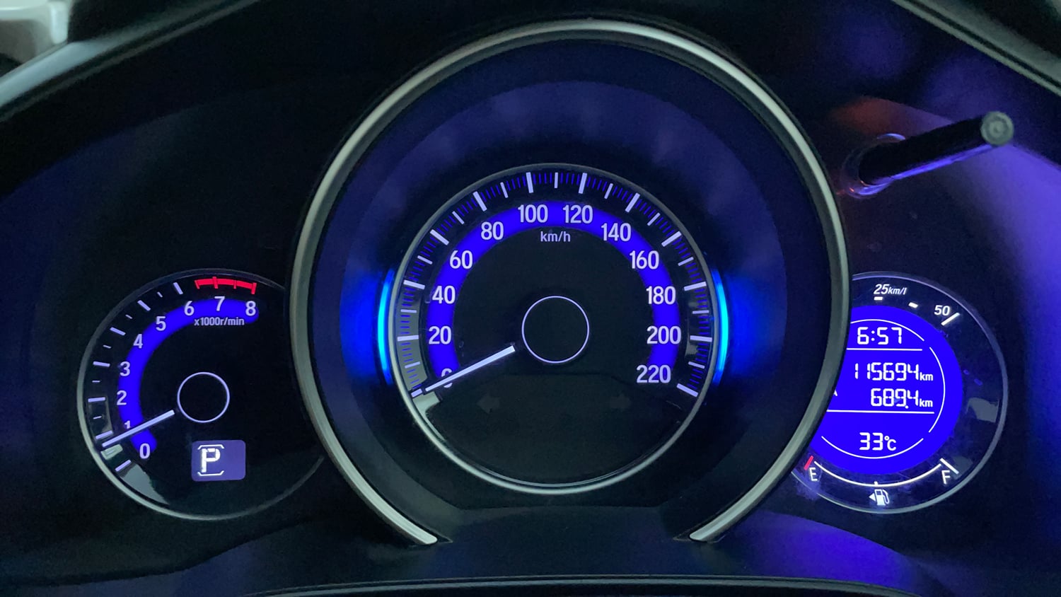 Used 2016 Honda Jazz V AT Petrol Petrol Automatic interior CLUSTERMETER VIEW