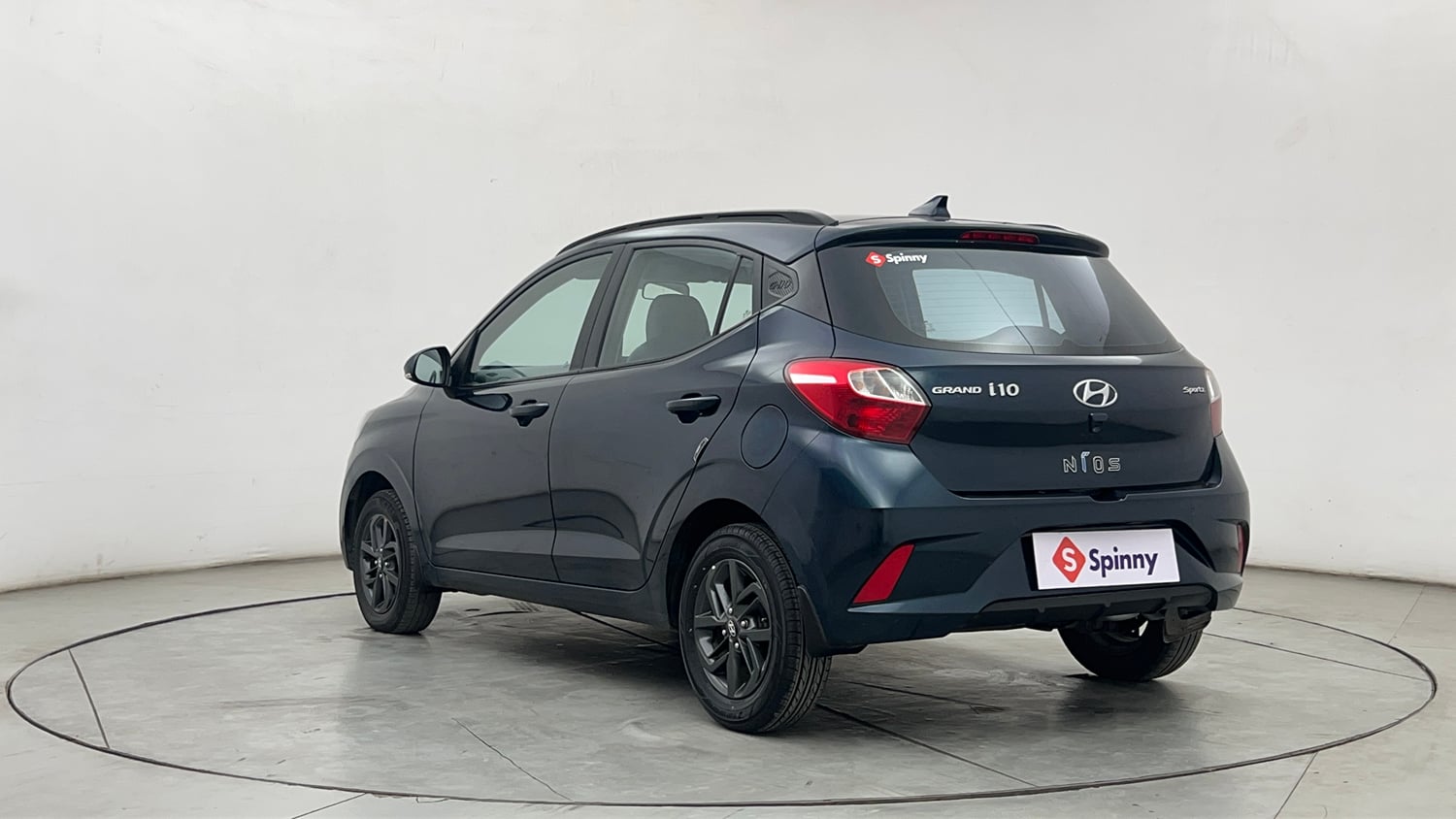 Used 2023 Hyundai Grand i10 Nios Sportz 1.2 Kappa VTVT Petrol Manual exterior LEFT REAR CORNER VIEW