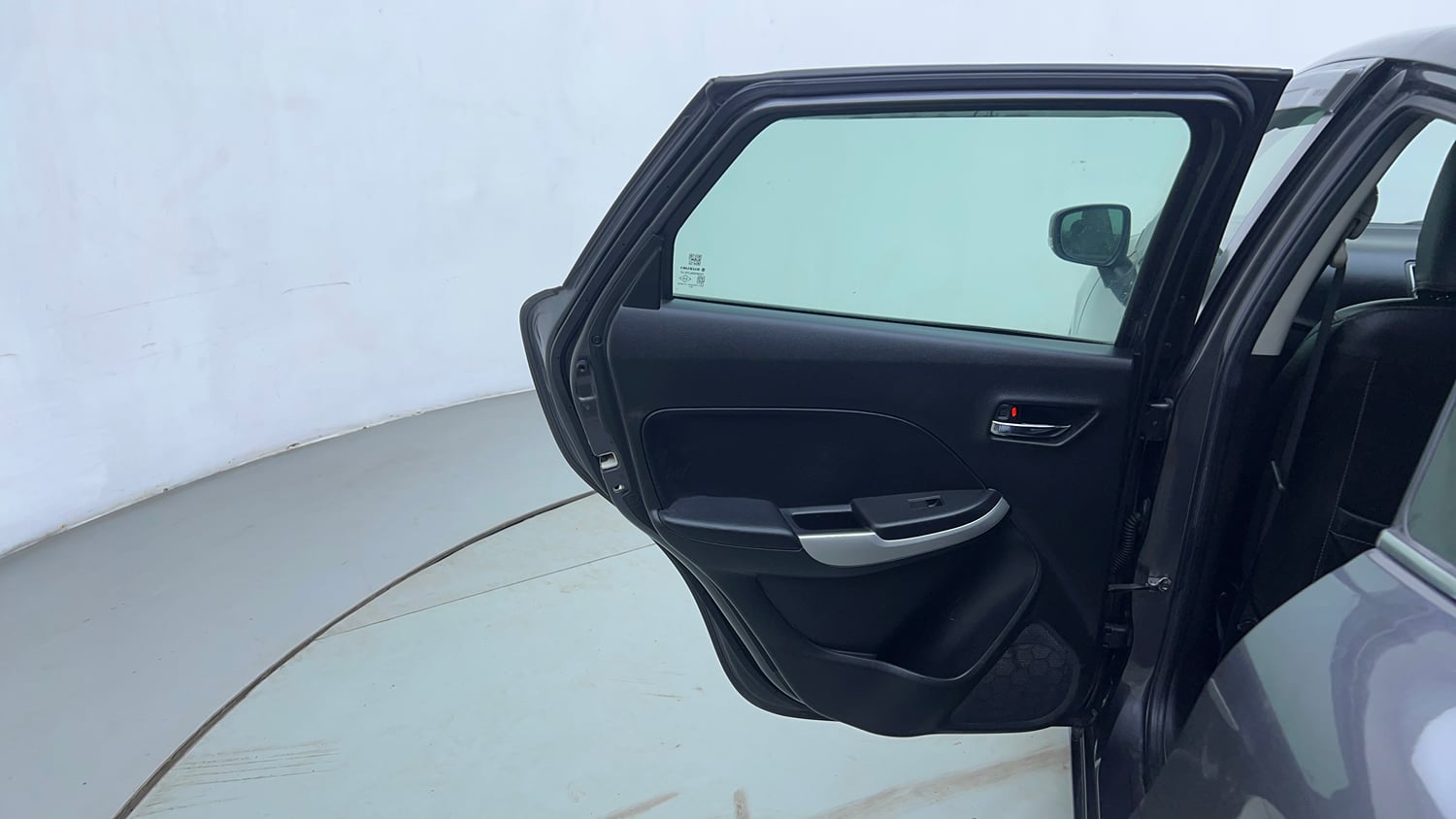 Used 2016 Maruti Suzuki Baleno Alpha 1.2 Petrol Manual interior LEFT REAR DOOR OPEN VIEW