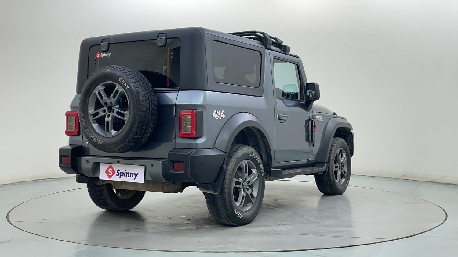 Used 2022 mahindra Thar LX Hard Top Petrol MT 4WD Petrol Manual exterior RIGHT REAR CORNER VIEW