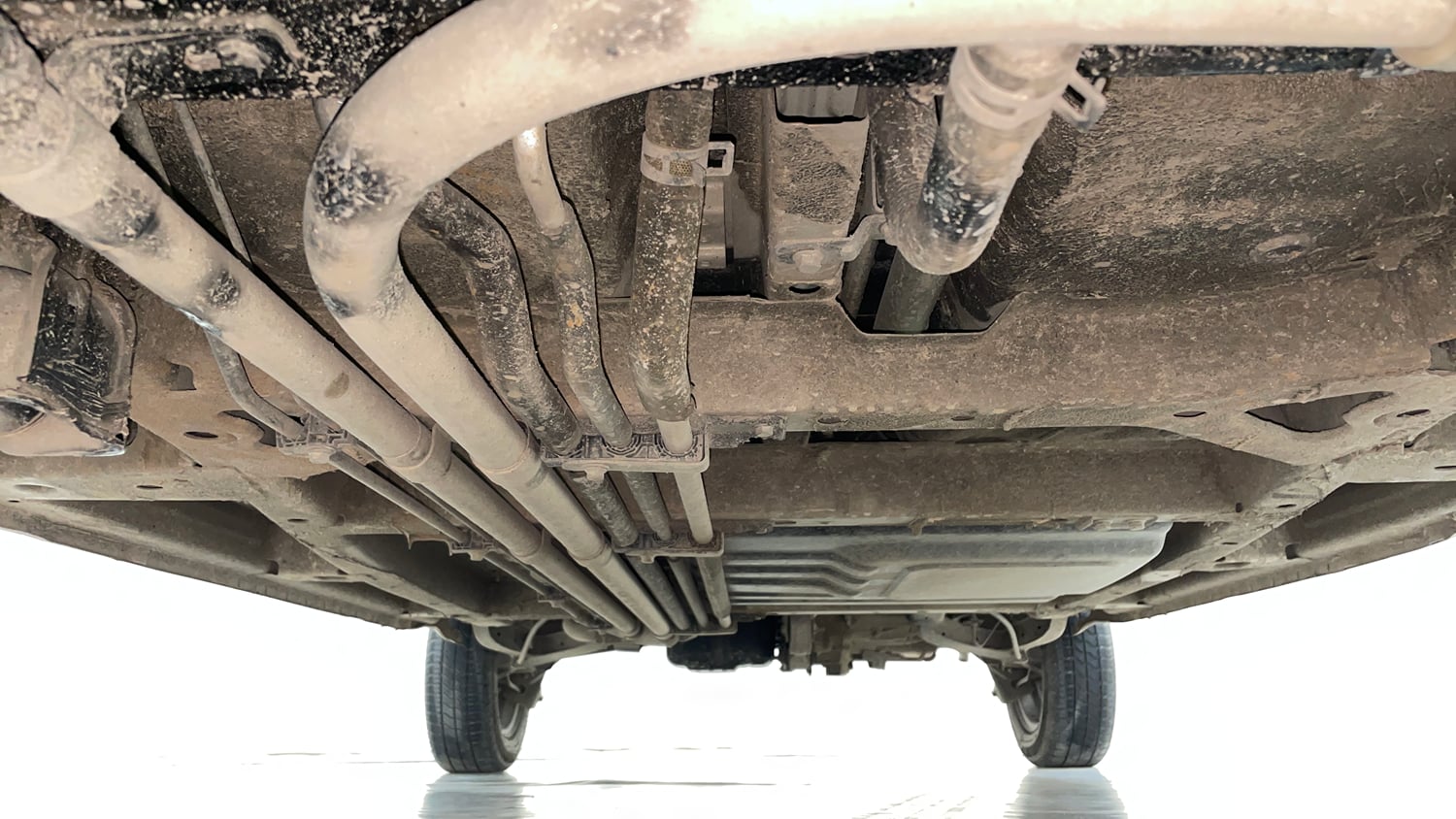 Used 2015 Tata Nano Twist XTA Petrol Automatic extra FRONT LEFT UNDERBODY VIEW