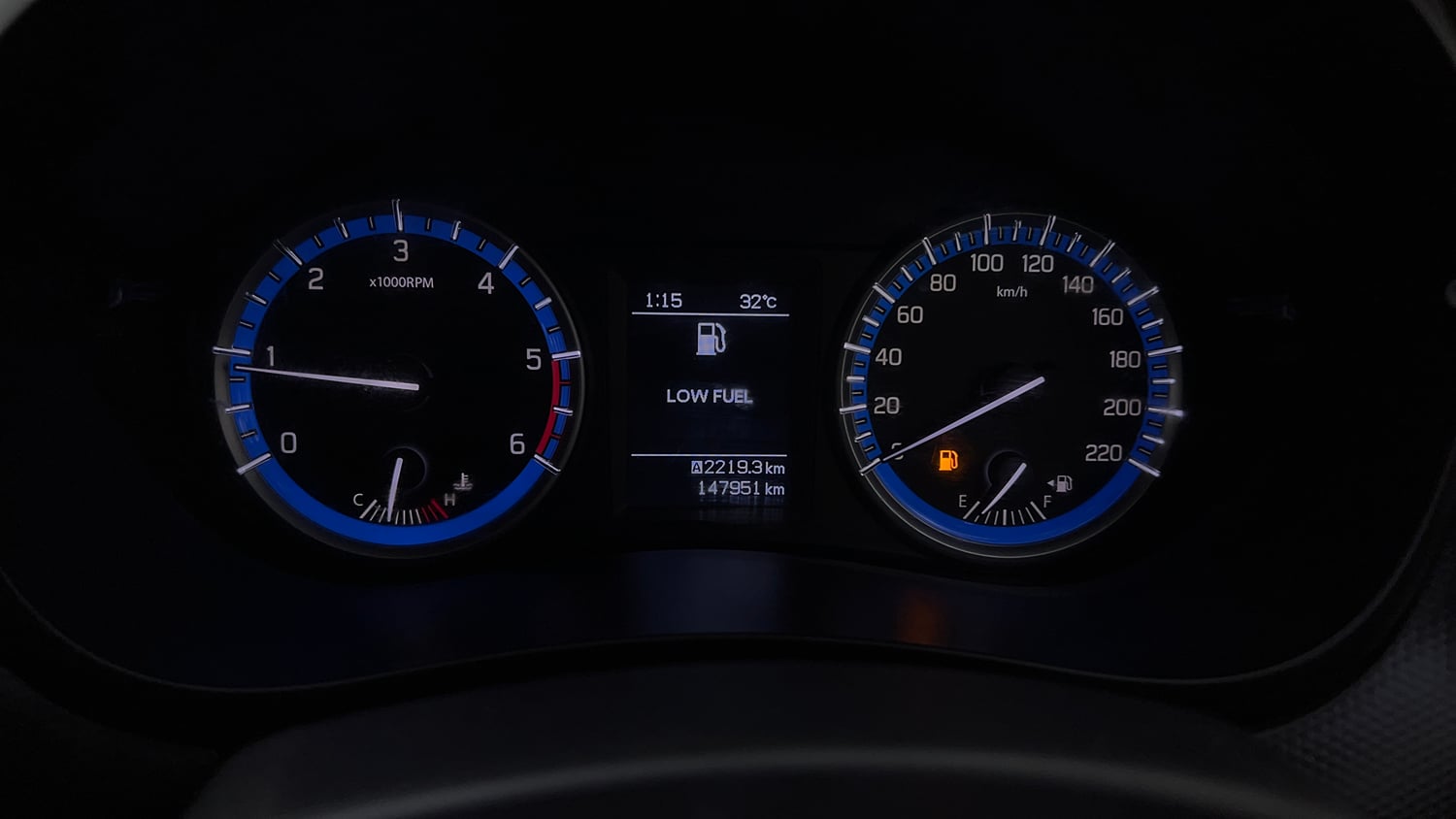 Used 2016 Maruti Suzuki S-Cross Zeta 1.3 Diesel Manual interior CLUSTERMETER VIEW