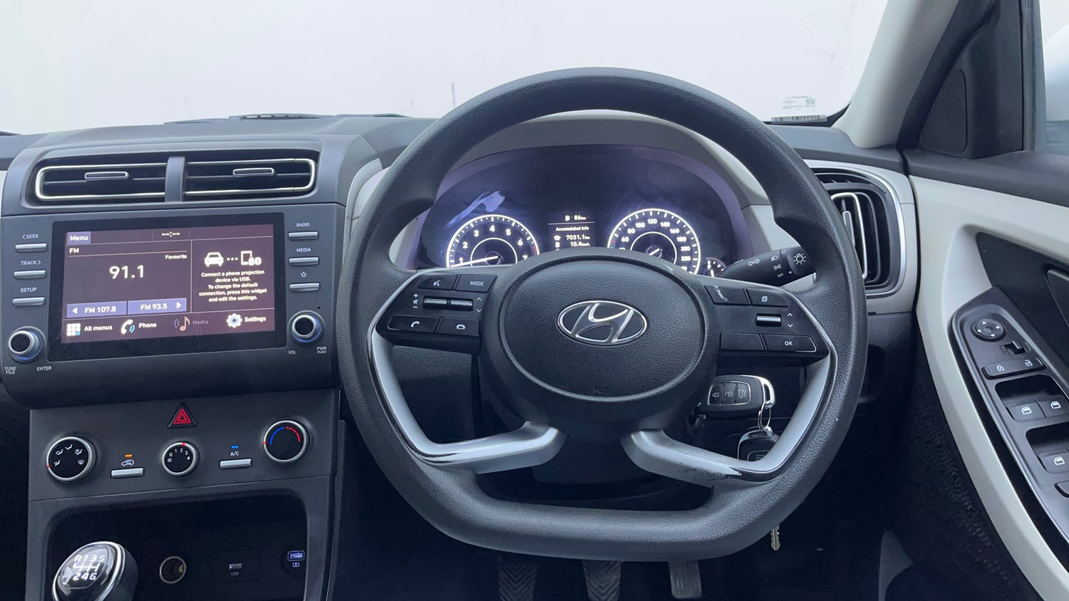 Used 2021 Hyundai Creta EX 1.5 Petrol Petrol Manual interior STEERING VIEW