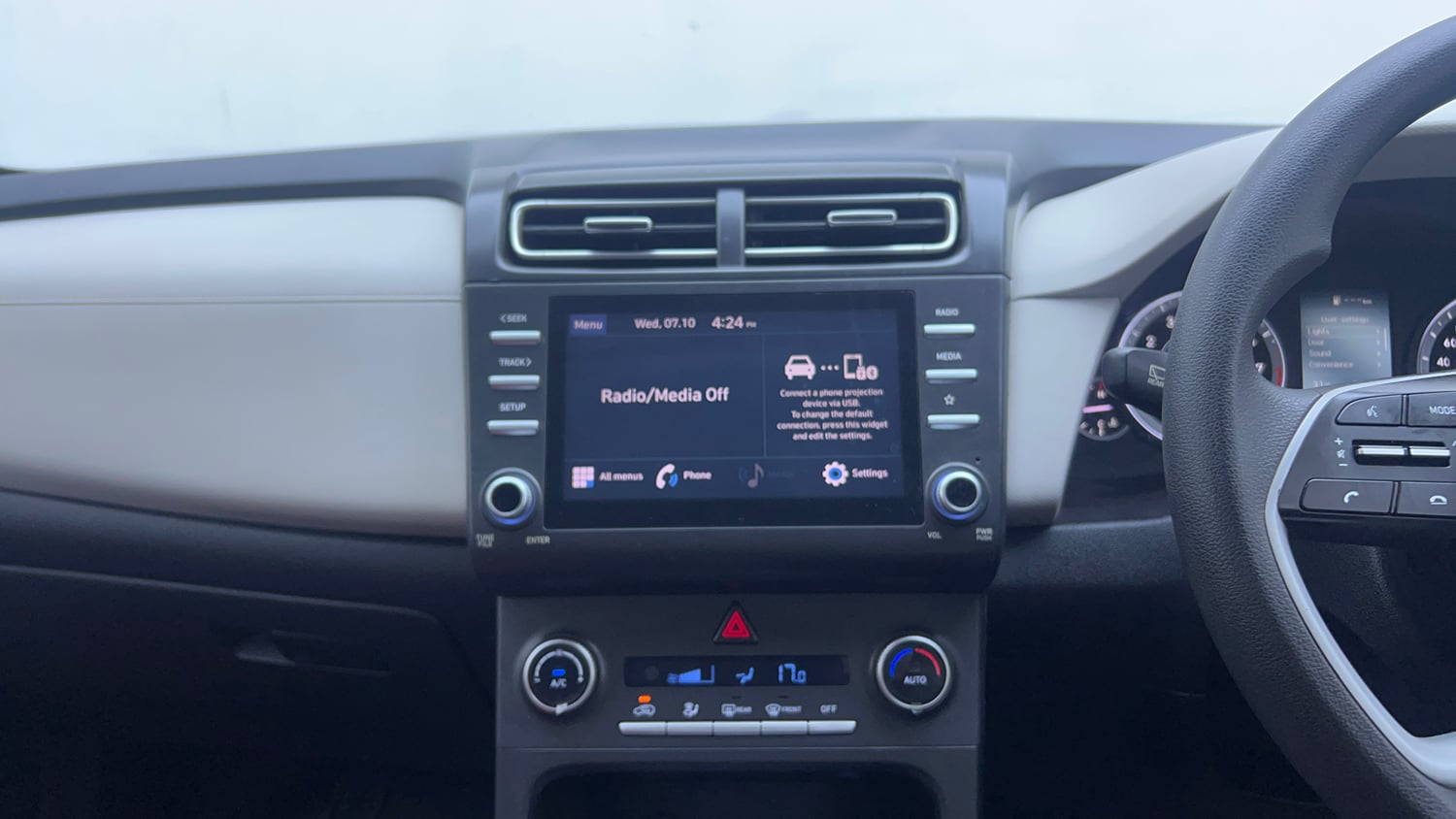 Used 2021 Hyundai Creta S 1.5 Petrol Petrol Manual interior MUSIC SYSTEM & AC CONTROL VIEW