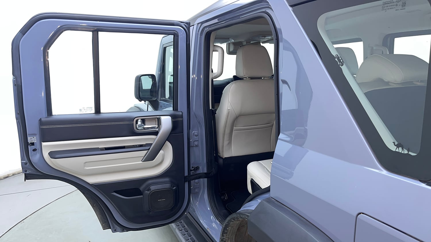 Used 2026 Mahindra Thar Roxx AX7 L Diesel AT 2WD Diesel Automatic interior LEFT REAR DOOR OPEN VIEW