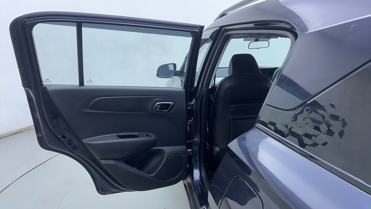 Used 2023 Hyundai Exter SX (O) 1.2 AMT Petrol Automatic interior LEFT REAR DOOR OPEN VIEW
