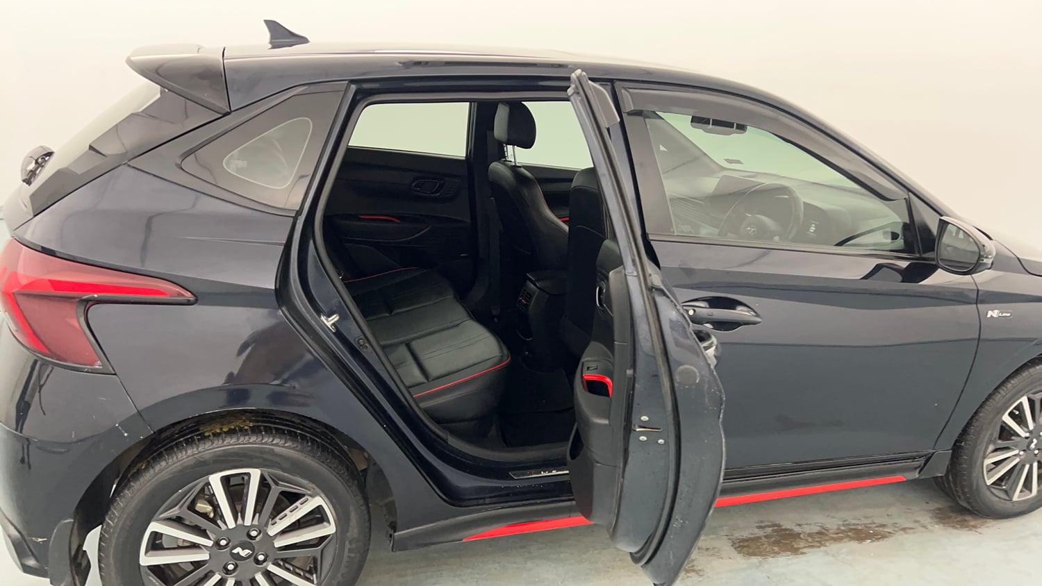 Used 2023 Hyundai i20 N Line N8 1.0 Turbo DCT Petrol Automatic interior RIGHT SIDE REAR DOOR CABIN VIEW