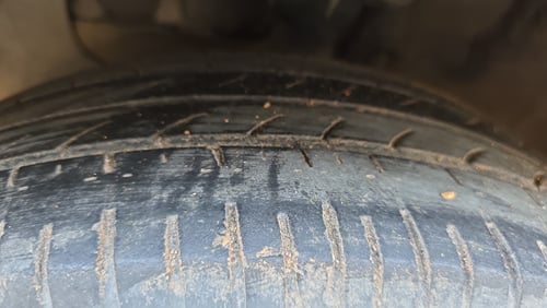 Used 2018 Hyundai Elite i20 Asta 1.2 Petrol Manual tyres LEFT FRONT TYRE TREAD VIEW