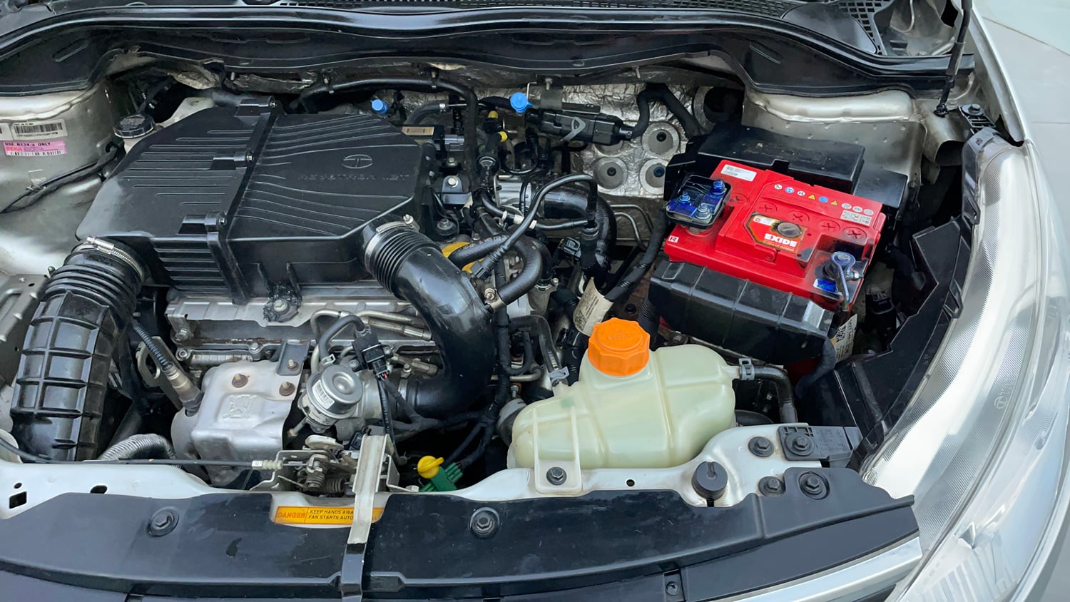 Used 2017 Tata Zest XE Petrol Petrol Manual engine ENGINE LEFT SIDE VIEW