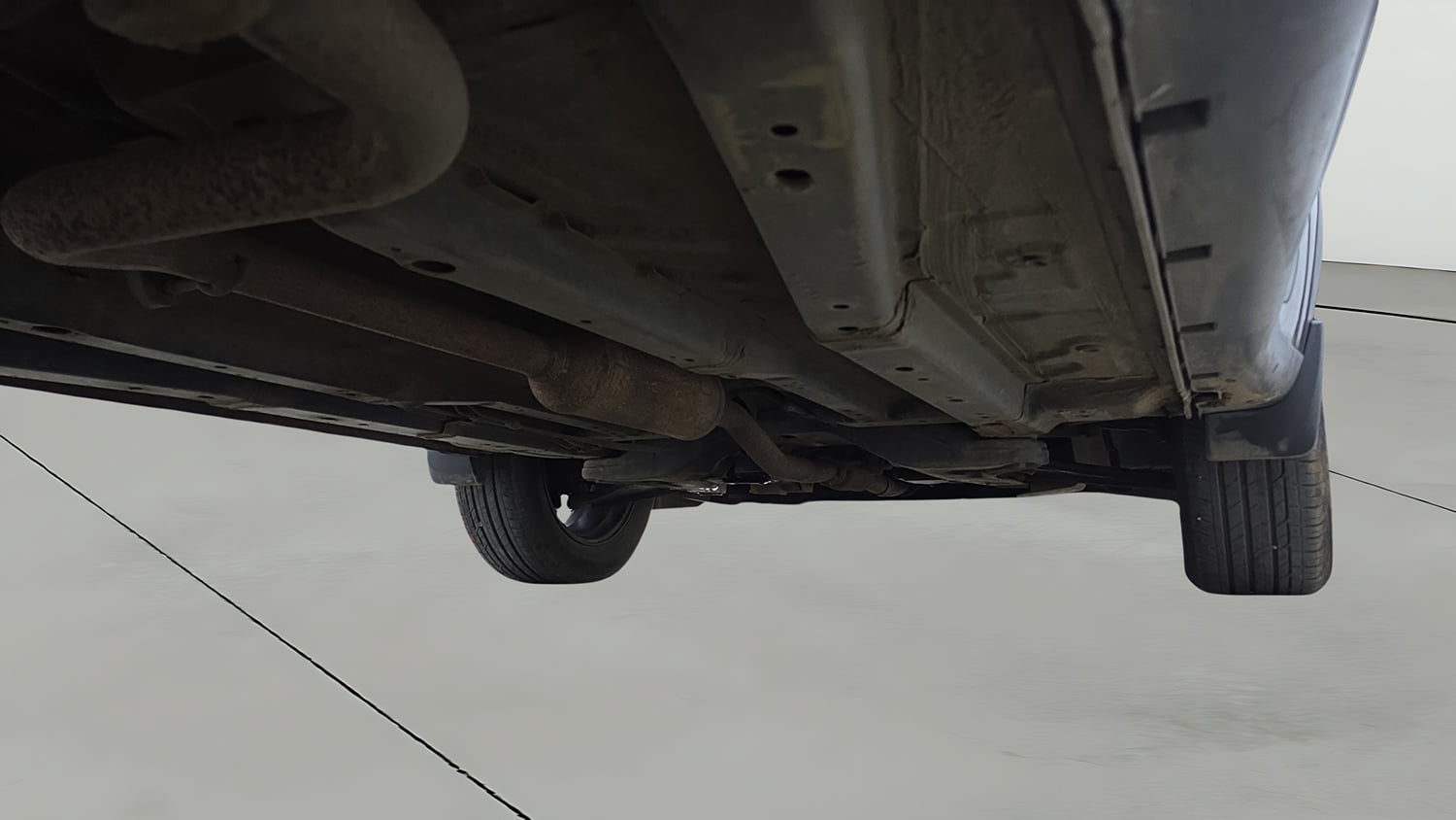 Used 2023 Tata Nexon XZ Plus LUXS Petrol Manual extra REAR RIGHT UNDERBODY VIEW