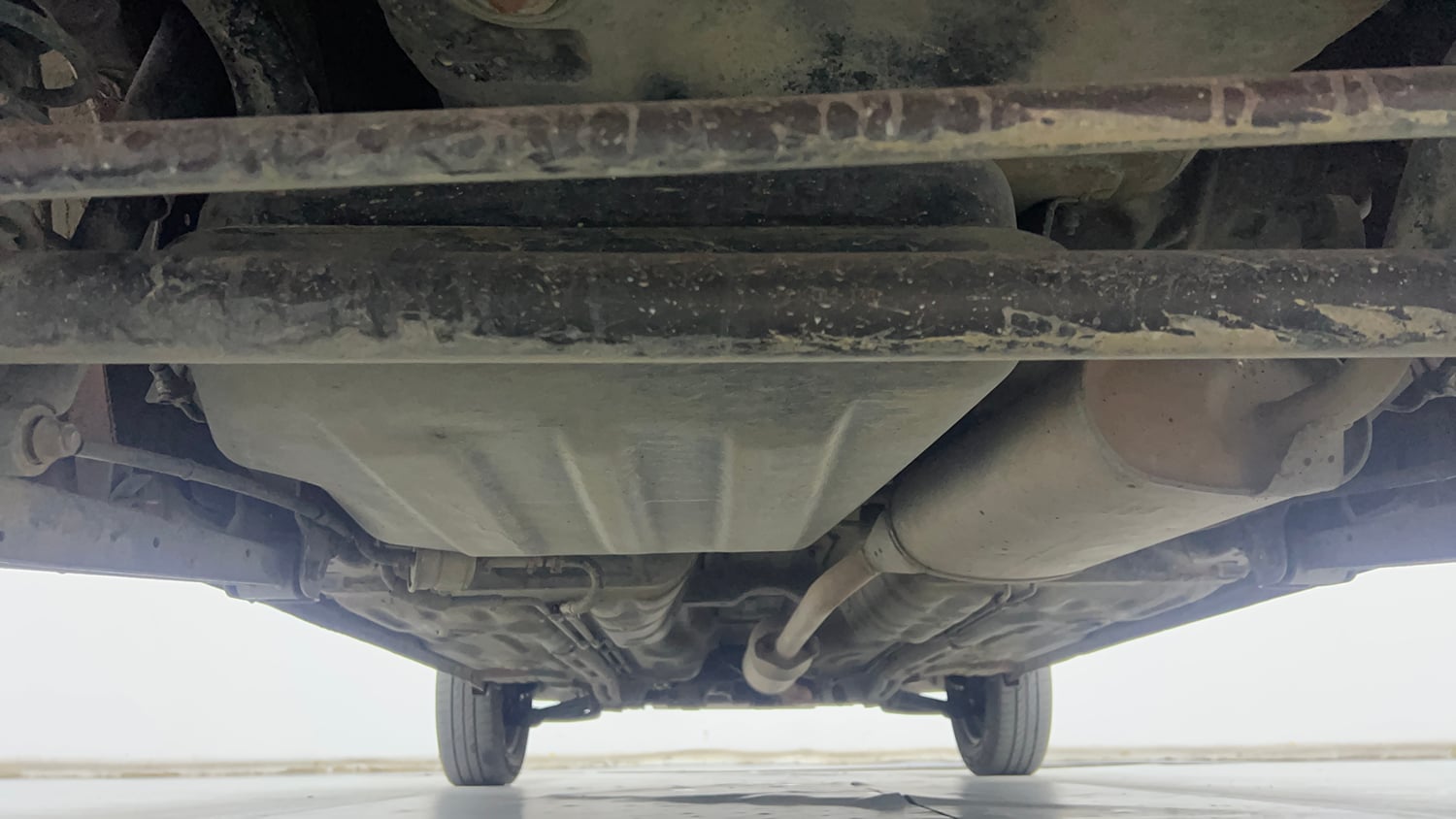 Used 2013 Maruti Suzuki Alto K10 VXi Petrol Manual extra REAR UNDERBODY VIEW (TAKEN FROM REAR)