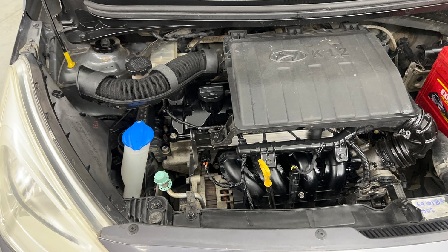 Used 2016 Hyundai Grand i10 Sportz 1.2 Kappa VTVT Petrol Manual engine ENGINE RIGHT SIDE VIEW