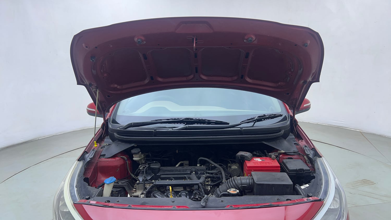 Used 2015 Hyundai Elite i20 Asta 1.2 Petrol Manual engine ENGINE & BONNET OPEN FRONT VIEW