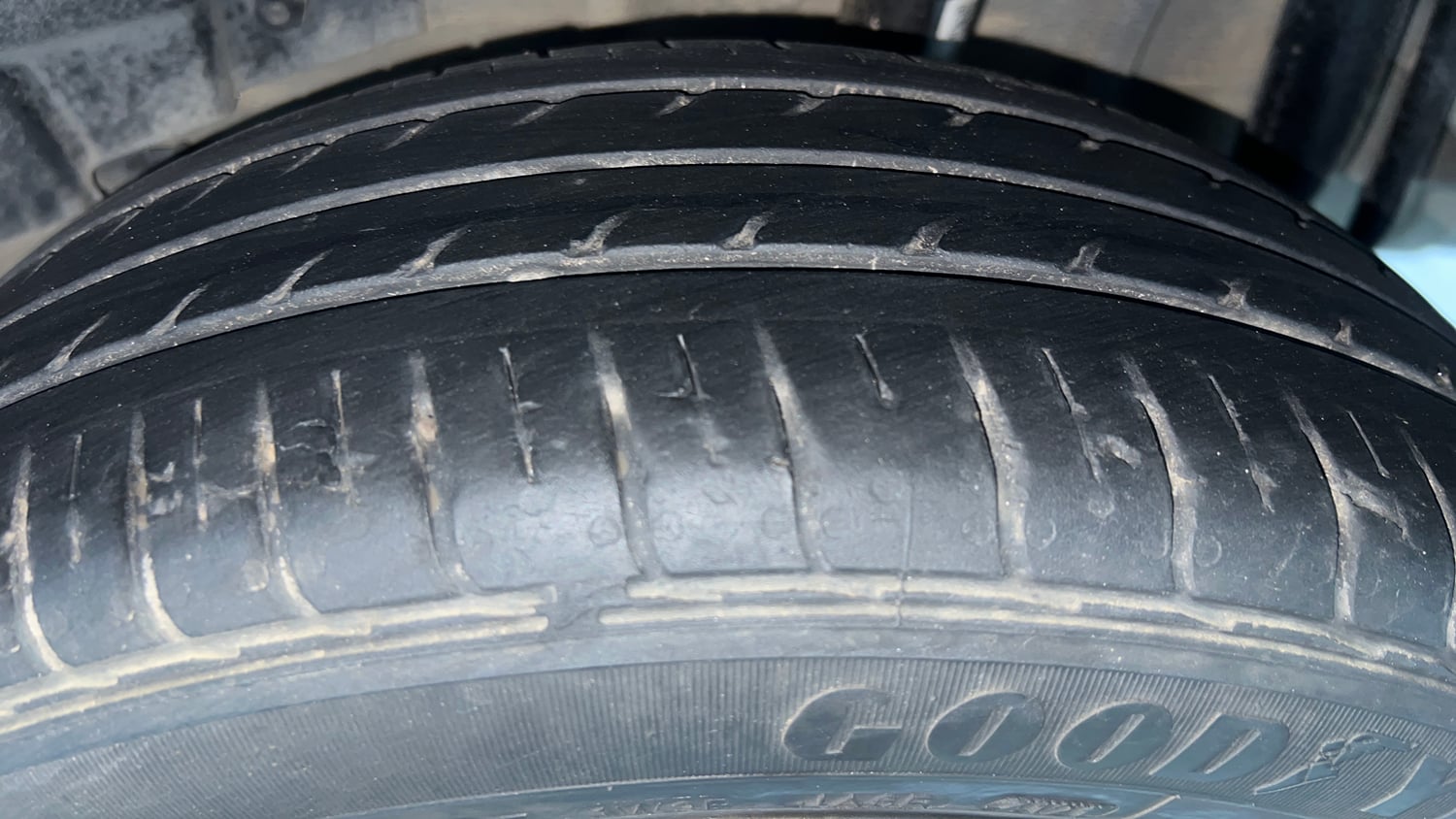 Used 2021 Tata Tigor XZ Plus Petrol Manual tyres LEFT REAR TYRE TREAD VIEW