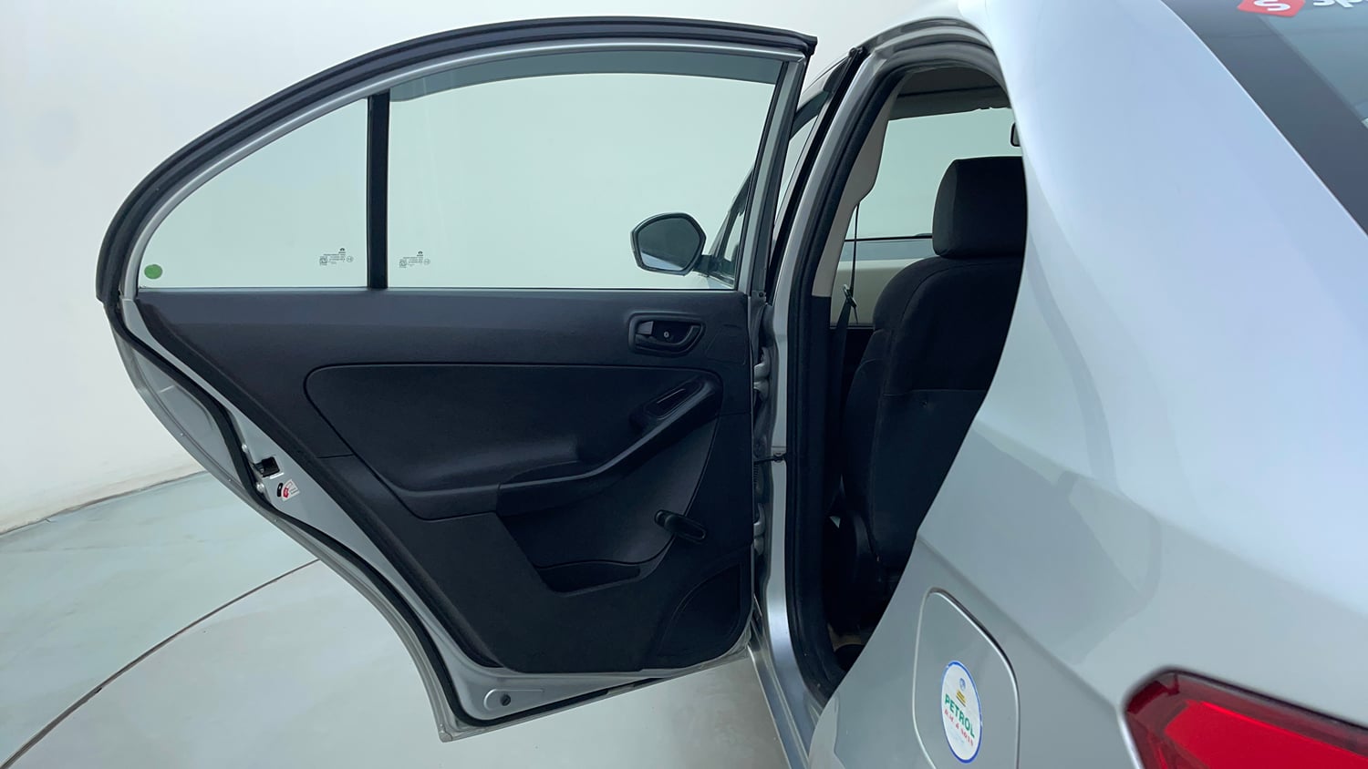 Used 2017 Tata Zest XE Petrol Petrol Manual interior LEFT REAR DOOR OPEN VIEW