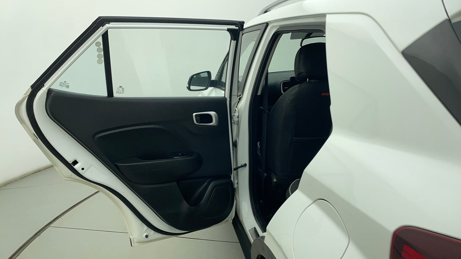 Used 2022 Hyundai Venue SX Plus 1.0 Turbo DCT Petrol Automatic interior LEFT REAR DOOR OPEN VIEW