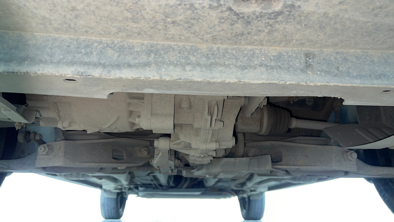 Used 2024 Tata Tiago EV XT Medium Range Electric Automatic extra FRONT LEFT UNDERBODY VIEW