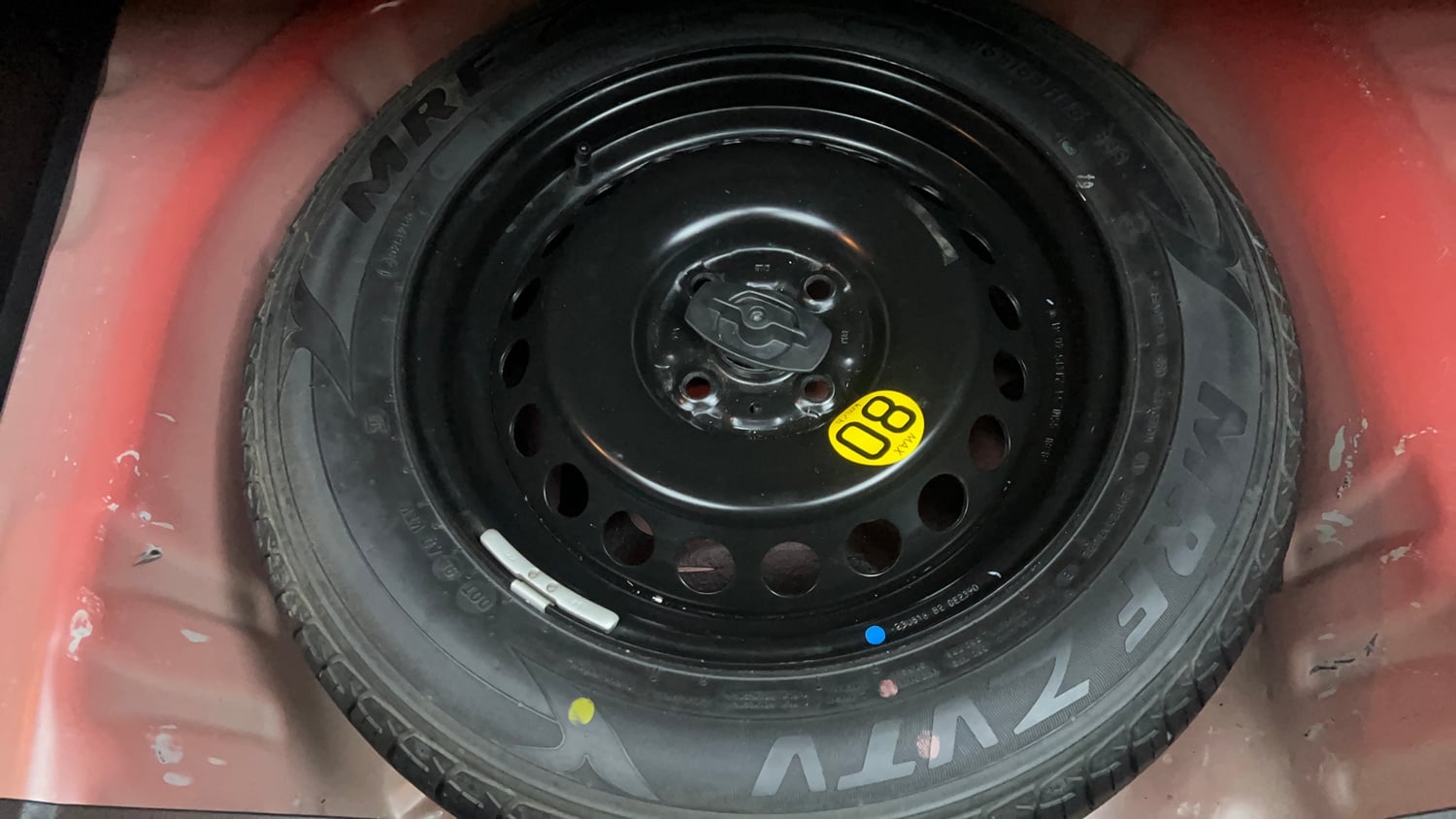 Used 2018 Maruti Suzuki Baleno Alpha 1.2 AT Petrol Automatic tyres SPARE TYRE VIEW