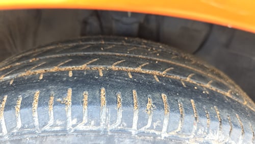 Used 2018 Hyundai Elite i20 Asta 1.2 Petrol Manual tyres RIGHT FRONT TYRE TREAD VIEW