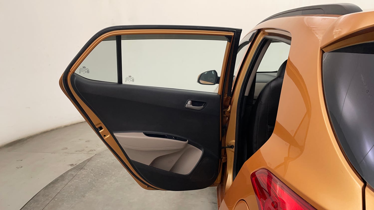 Used 2015 Hyundai Grand i10 Asta 1.2 Kappa VTVT Petrol Manual interior LEFT REAR DOOR OPEN VIEW