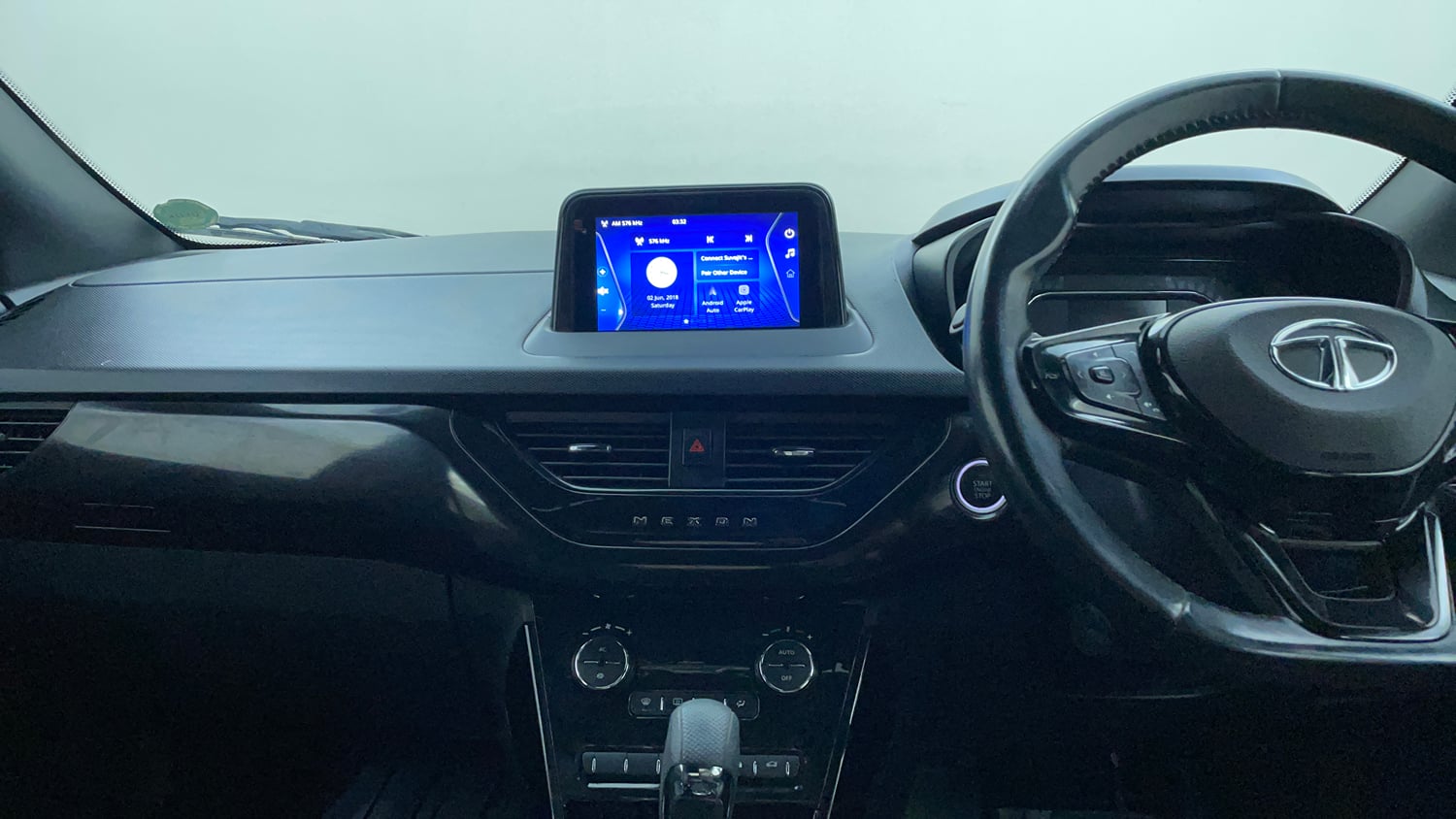 Used 2022 Tata Nexon XZA Plus (Premium) Dark Edition Petrol Automatic interior MUSIC SYSTEM & AC CONTROL VIEW