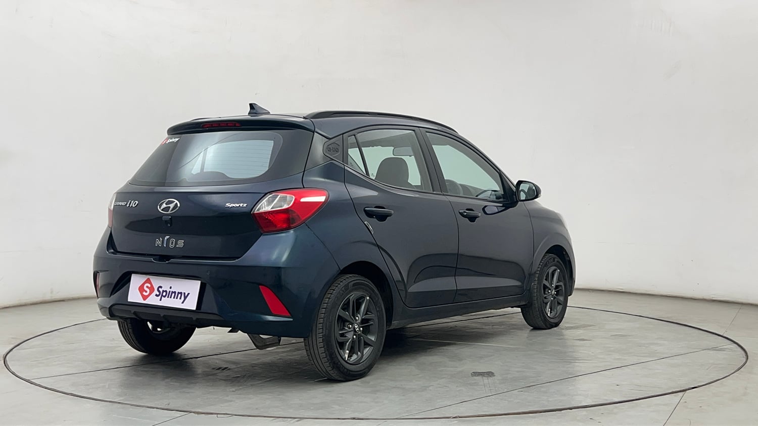 Used 2023 Hyundai Grand i10 Nios Sportz 1.2 Kappa VTVT Petrol Manual exterior RIGHT REAR CORNER VIEW