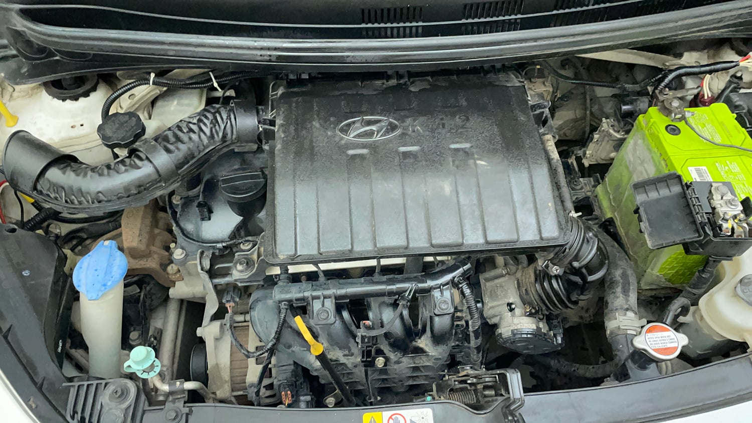 Used 2016 Hyundai Grand i10 Asta 1.2 Kappa VTVT Petrol Manual engine ENGINE RIGHT SIDE VIEW